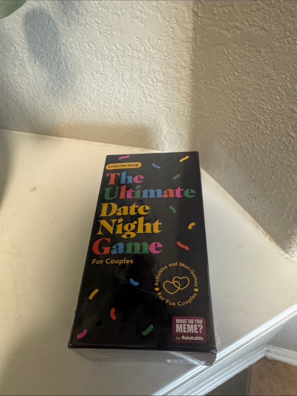 The Ultimate Date Night Game - Black with Multicolor Text